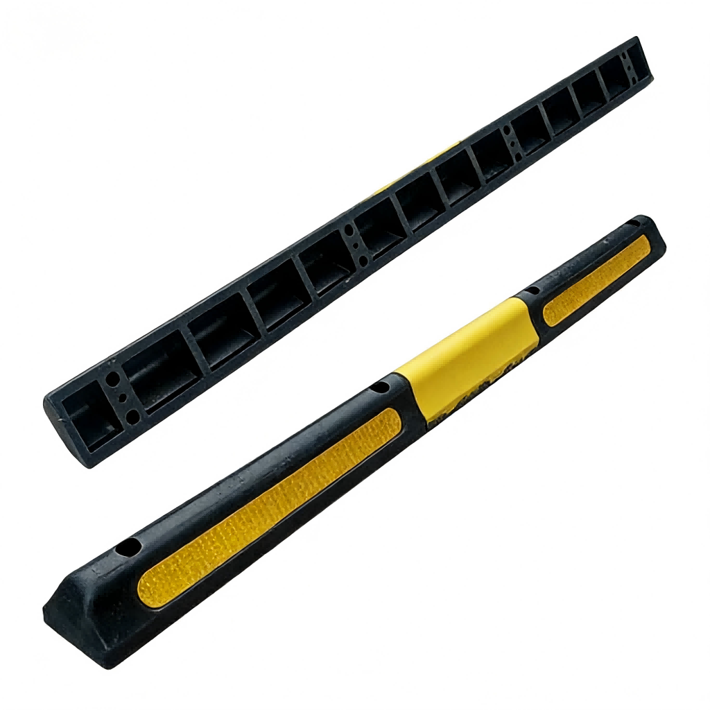 200cm Extended Polka Dot Rubber Parking Stopper - Product View