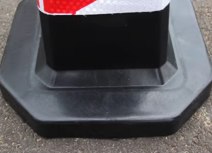 Black Squared Traffic Cone - Detail View
