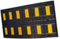 Euro Style Rubber Speed Bump - Block Pattern Detail
