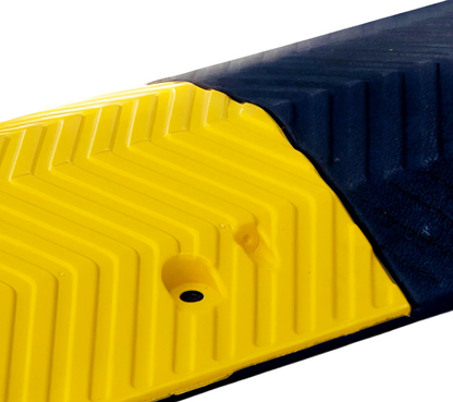 Trapezoidal Rubber Speed Bump - Detail View
