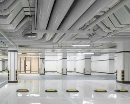 European Style Rubber Parking Stop - Application Scene
