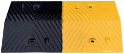 Chevron Pattern Rubber Speed Bump - Pattern Detail

